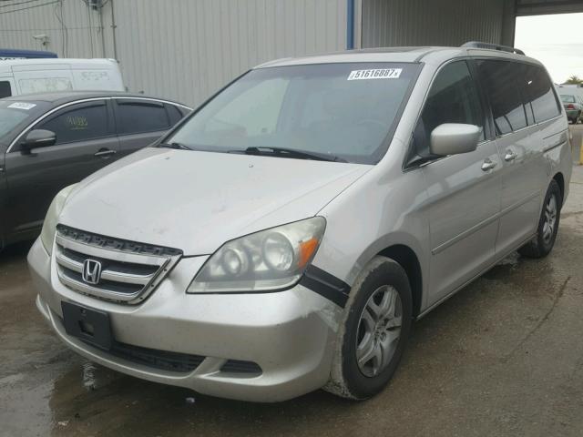 5FNRL38786B450331 - 2006 HONDA ODYSSEY EX BEIGE photo 2