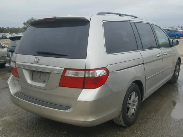 5FNRL38786B450331 - 2006 HONDA ODYSSEY EX BEIGE photo 4