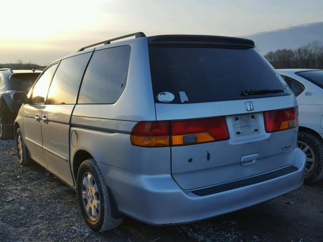 5FNRL18903B103089 - 2003 HONDA ODYSSEY EX SILVER photo 3