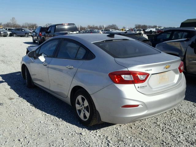 1G1BC5SM2G7232977 - 2016 CHEVROLET CRUZE LS SILVER photo 3