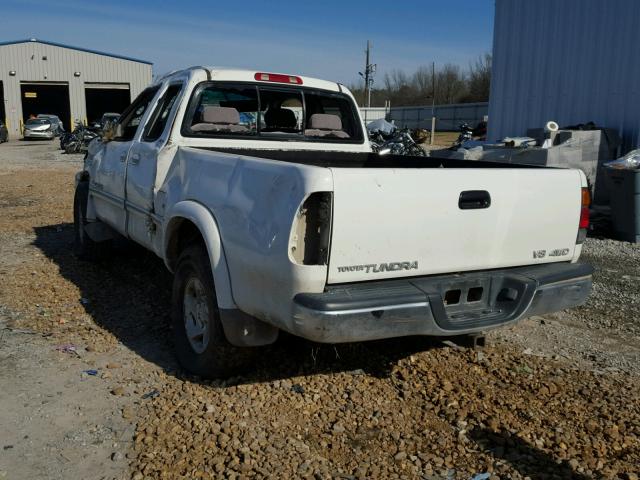 5TBBT4812YS114197 - 2000 TOYOTA TUNDRA ACC WHITE photo 3