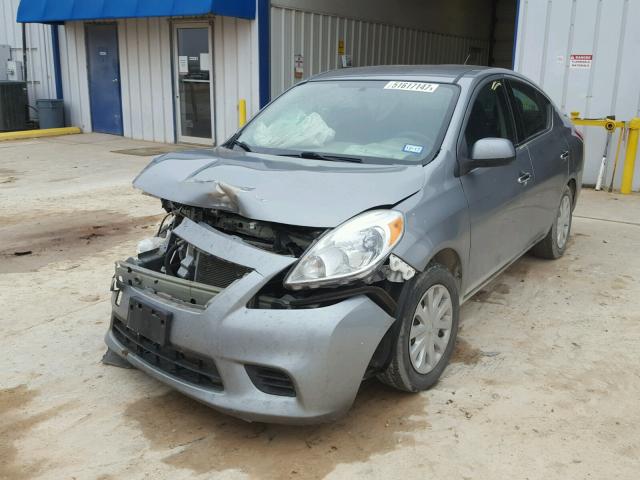 3N1CN7AP9EL845543 - 2014 NISSAN VERSA S SILVER photo 2