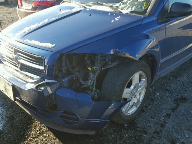 1B3HB48A39D259252 - 2009 DODGE CALIBER SX BLUE photo 9