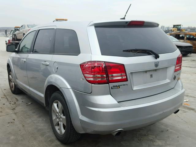 3D4GG57V09T215065 - 2009 DODGE JOURNEY SX SILVER photo 3