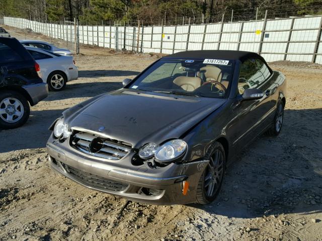 WDBTK56G08F249804 - 2008 MERCEDES-BENZ CLK 350 GRAY photo 2