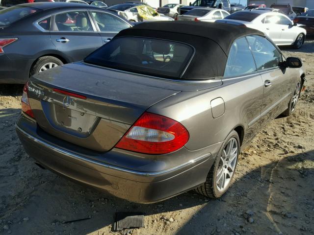 WDBTK56G08F249804 - 2008 MERCEDES-BENZ CLK 350 GRAY photo 4