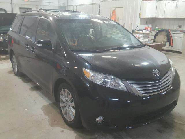 5TDYK3DC7DS311561 - 2013 TOYOTA SIENNA XLE BLACK photo 1