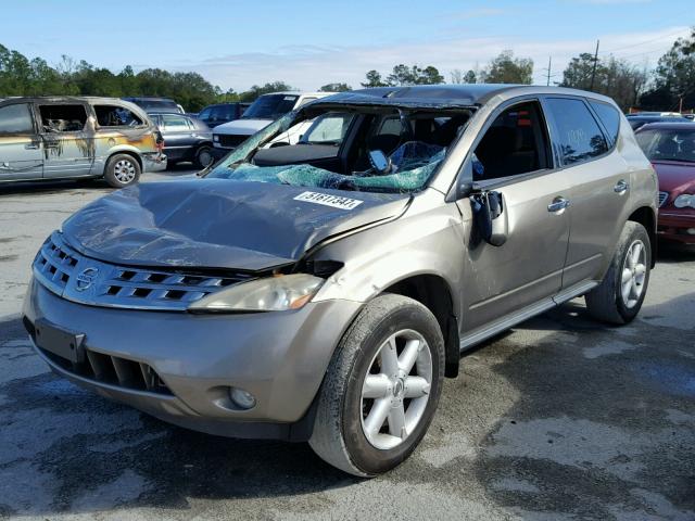 JN8AZ08TX4W224909 - 2004 NISSAN MURANO SL GOLD photo 2