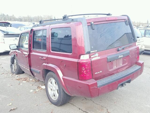 1J8HG48N07C691215 - 2007 JEEP COMMANDER RED photo 3