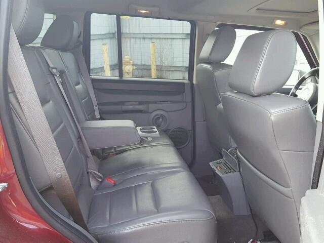 1J8HG48N07C691215 - 2007 JEEP COMMANDER RED photo 6