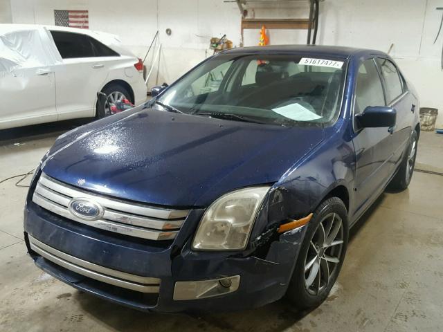 3FAHP08127R114187 - 2007 FORD FUSION SEL BLUE photo 2