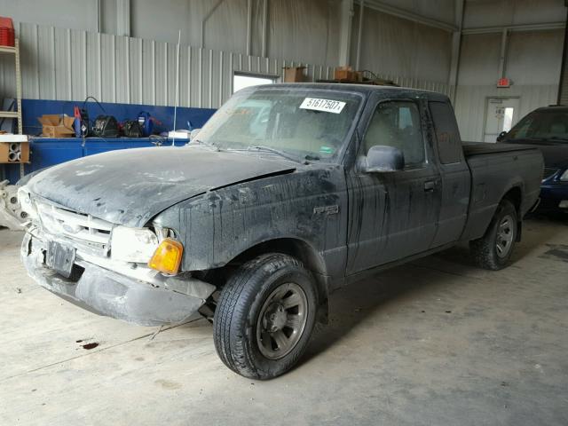 1FTYR44U02PB05368 - 2002 FORD RANGER SUP GREEN photo 2