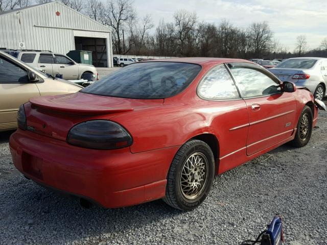 1G2WP1218VF343052 - 1997 PONTIAC GRAND PRIX RED photo 4