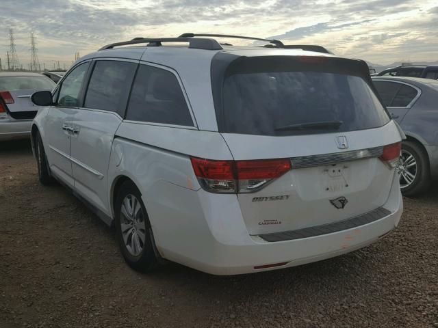 5FNRL5H6XEB092604 - 2014 HONDA ODYSSEY EX WHITE photo 3