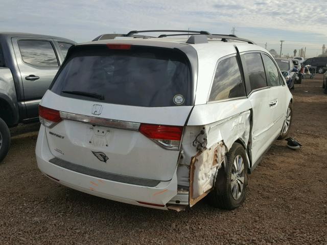 5FNRL5H6XEB092604 - 2014 HONDA ODYSSEY EX WHITE photo 4