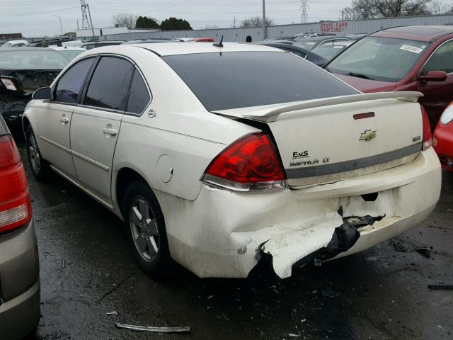 2G1WT58KX81370174 - 2008 CHEVROLET IMPALA LT WHITE photo 3