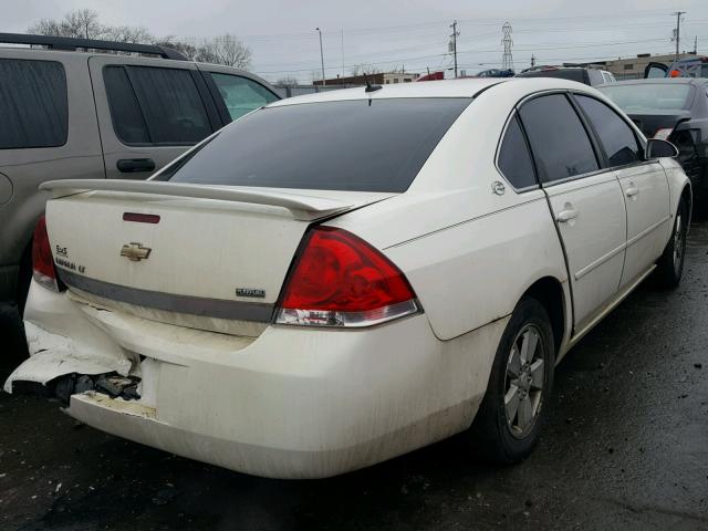 2G1WT58KX81370174 - 2008 CHEVROLET IMPALA LT WHITE photo 4