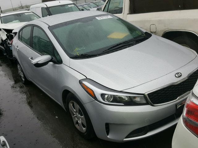 3KPFK4A78HE014027 - 2017 KIA FORTE LX SILVER photo 1