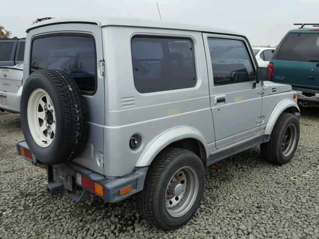 JS3JC51V2H4116647 - 1987 SUZUKI SAMURAI GRAY photo 4