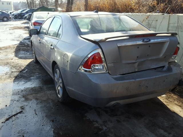 3FAHP081X8R246664 - 2008 FORD FUSION SEL GRAY photo 3