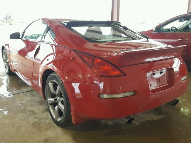 JN1AZ34E63T003234 - 2003 NISSAN 350Z COUPE RED photo 3