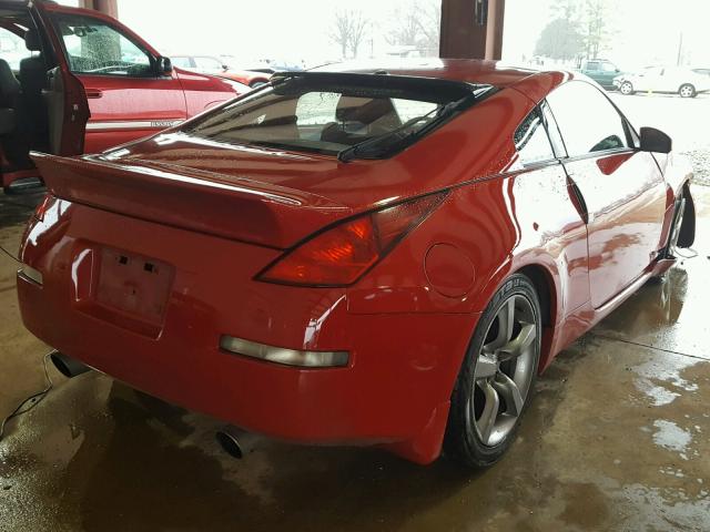 JN1AZ34E63T003234 - 2003 NISSAN 350Z COUPE RED photo 4