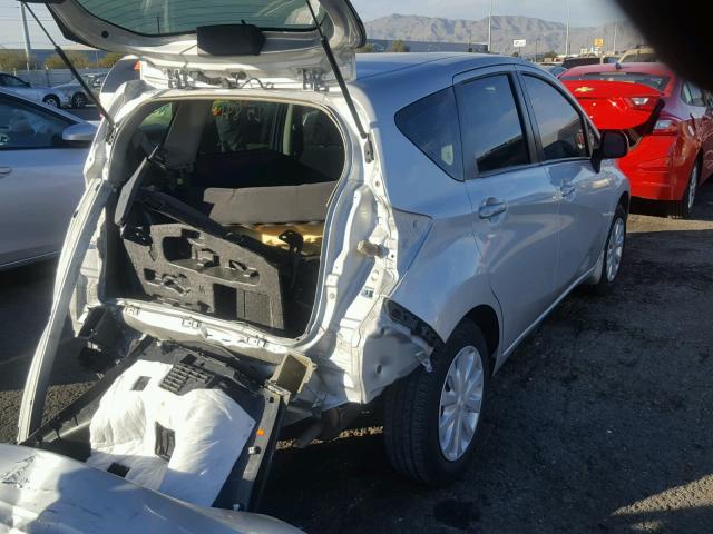 3N1CE2CPXEL424222 - 2014 NISSAN VERSA NOTE SILVER photo 4