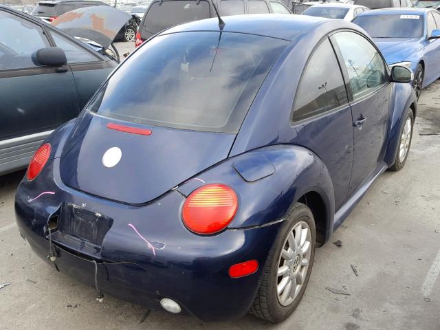 3VWCK31C54M420869 - 2004 VOLKSWAGEN NEW BEETLE 蓝色 照片 4