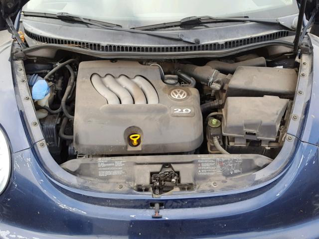 3VWCK31C54M420869 - 2004 VOLKSWAGEN NEW BEETLE BLUE photo 7