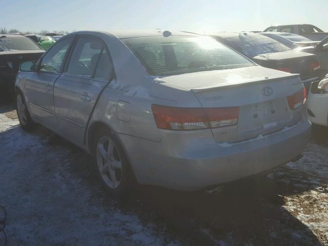 5NPEU46F77H259837 - 2007 HYUNDAI SONATA SE SILVER photo 3