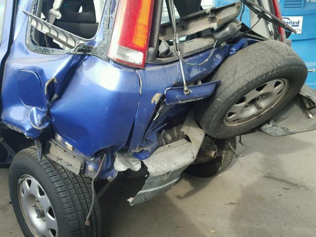 JHLRD18461C004596 - 2001 HONDA CR-V LX BLUE photo 9