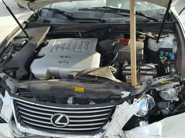 JTHBJ46G282228534 - 2008 LEXUS ES 350 WHITE photo 7