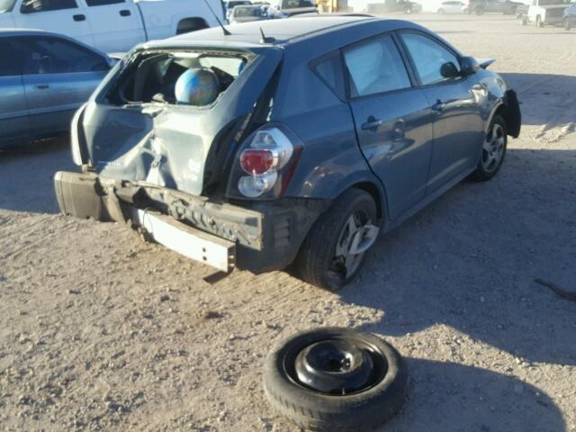 5Y2SP67809Z434284 - 2009 PONTIAC VIBE TEAL photo 4