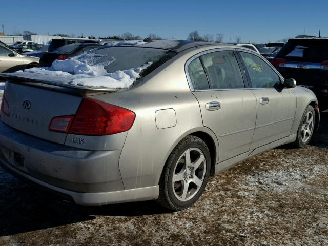 JNKCV51E13M334099 - 2003 INFINITI G35 TAN photo 4