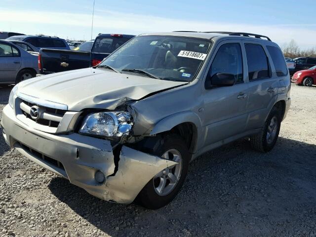 4F2YZ02Z65KM64197 - 2005 MAZDA TRIBUTE I GRAY photo 2