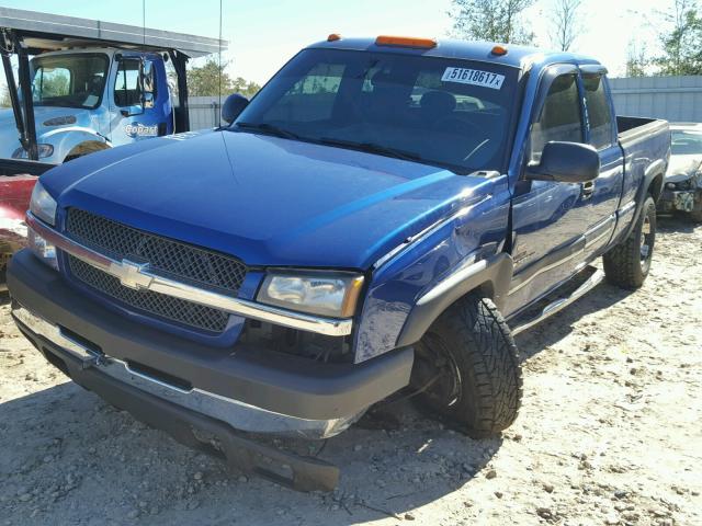 1GCHK29234E264545 - 2004 CHEVROLET SILVERADO BLUE photo 2