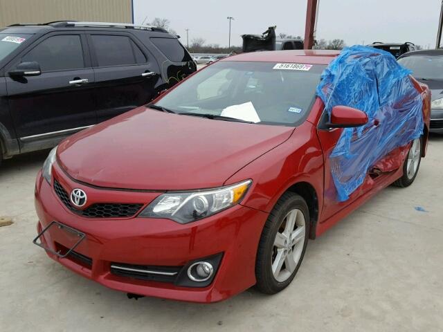 4T1BF1FKXEU784026 - 2014 TOYOTA CAMRY L RED photo 2