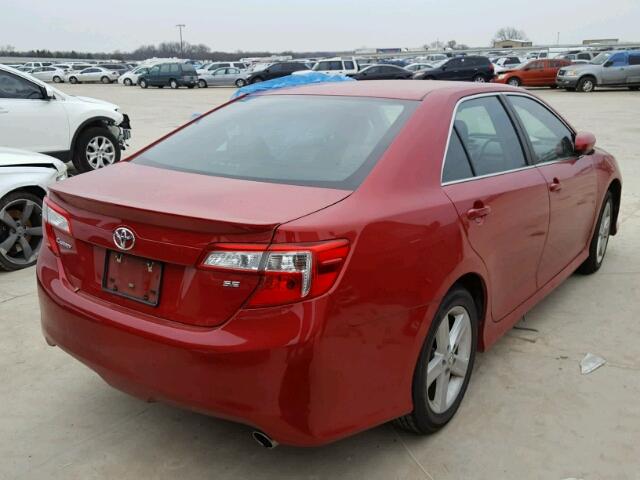 4T1BF1FKXEU784026 - 2014 TOYOTA CAMRY L RED photo 4