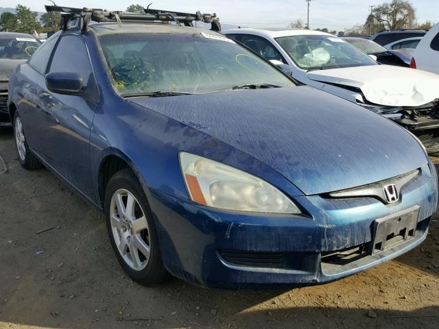 1HGCM82755A009905 - 2005 HONDA ACCORD EX BLUE photo 1