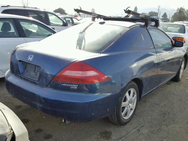 1HGCM82755A009905 - 2005 HONDA ACCORD EX BLUE photo 4