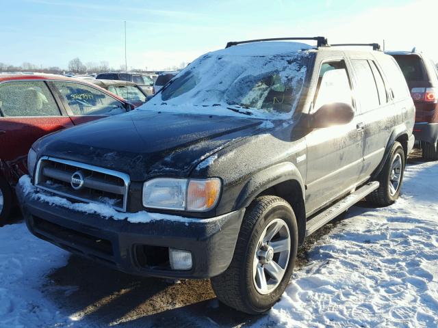 JN8DR09Y24W903516 - 2004 NISSAN PATHFINDER BLACK photo 2