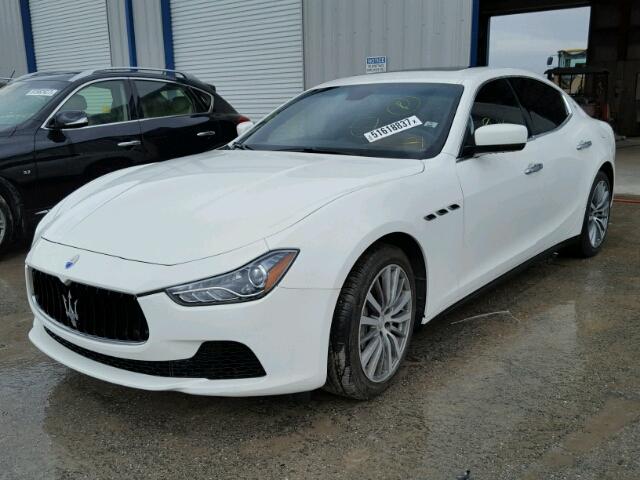 ZAM57XSA8G1183115 - 2016 MASERATI GHIBLI WHITE photo 2