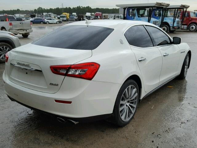 ZAM57XSA8G1183115 - 2016 MASERATI GHIBLI WHITE photo 4