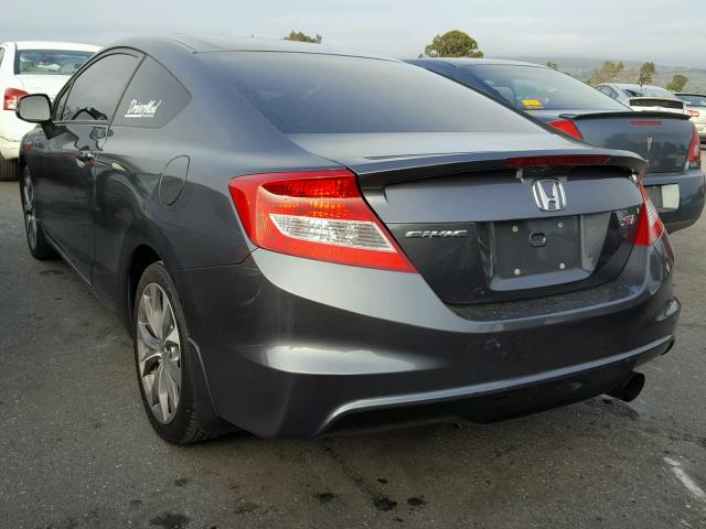 2HGFG4A53CH704301 - 2012 HONDA CIVIC SI GRAY photo 3