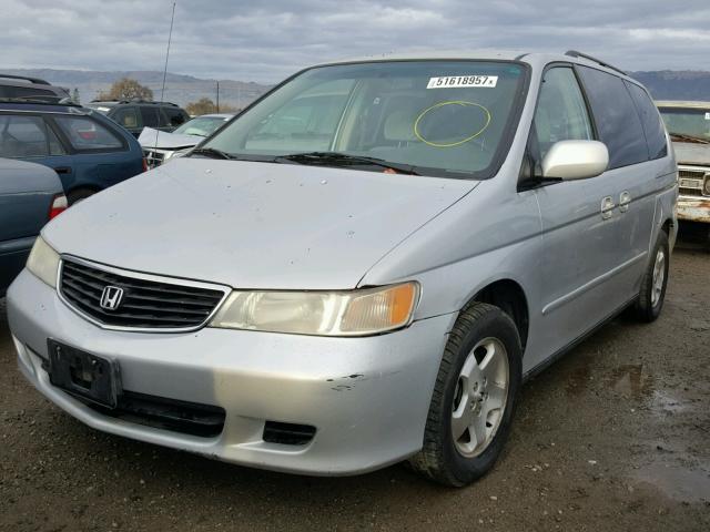 2HKRL18601H524184 - 2001 HONDA ODYSSEY EX SILVER photo 2