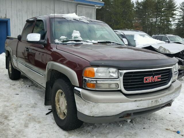 2GTEK19V511119365 - 2001 GMC NEW SIERRA MAROON photo 1