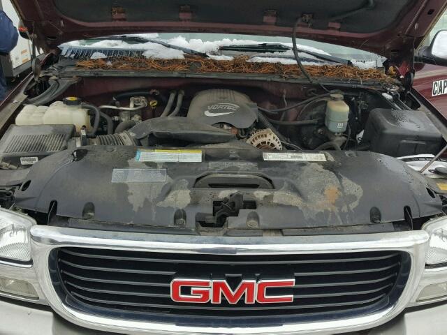 2GTEK19V511119365 - 2001 GMC NEW SIERRA MAROON photo 7