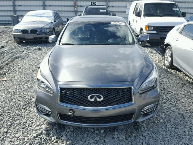 JN1BY1AP3GM220824 - 2016 INFINITI Q70 3.7 GRAY photo 9