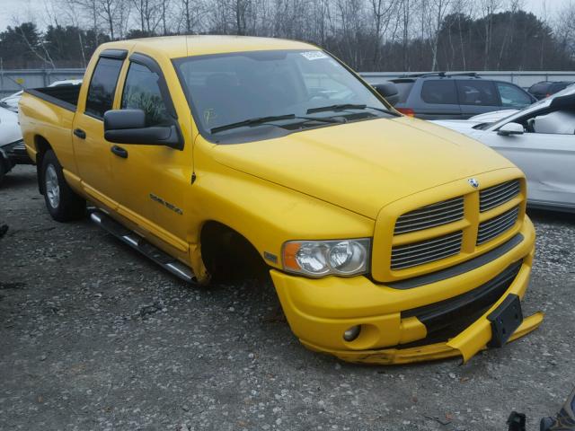 1D7HU18D45J519564 - 2005 DODGE RAM 1500 S YELLOW photo 1