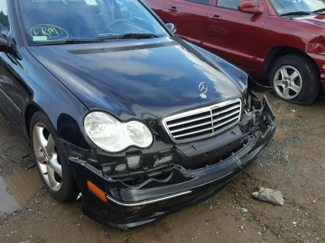 WDBRF40J15F652036 - 2005 MERCEDES-BENZ C 230K SPO BLACK photo 9